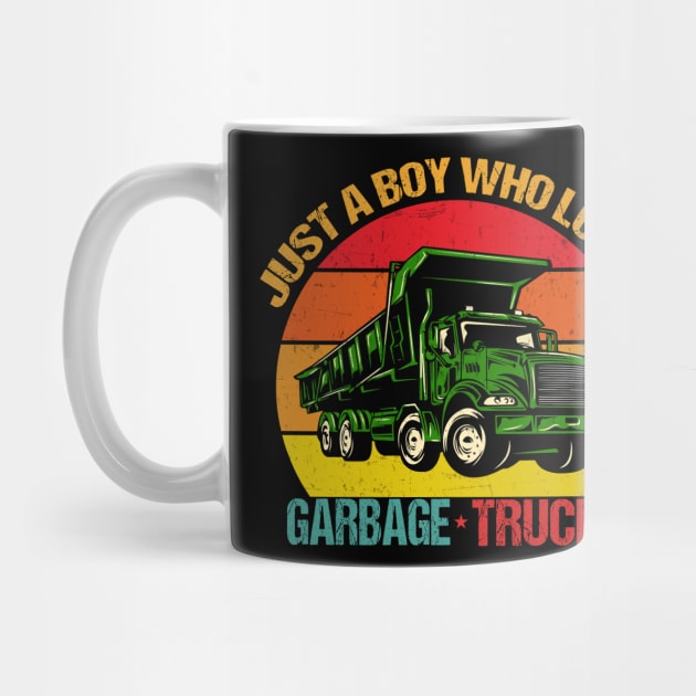 Just A Boy Who Loves Garbage Trucks by Giftyshoop